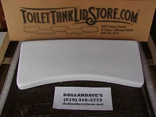 Norris Thermador  Toilet Tank Lid / Tank Cover Incurved front 20" x 8 1/8"  7B 