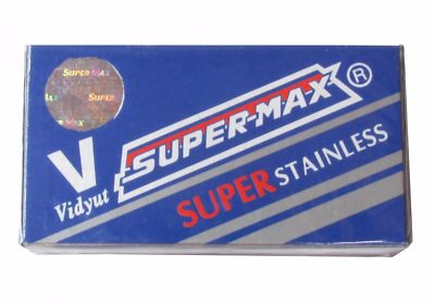 100 Supermax Super Stainless double edge razor blades | eBay