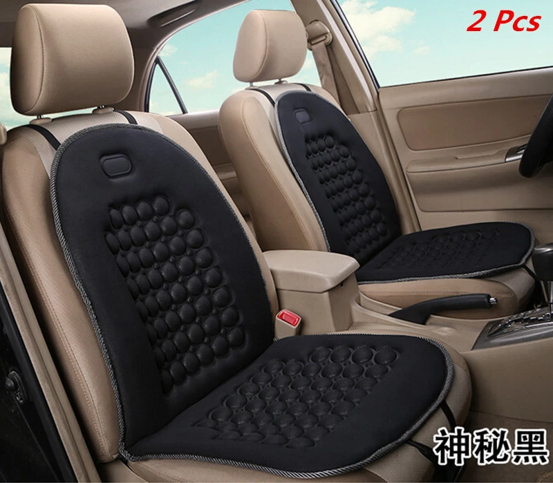 2x Car Seat Cushion Cover Bead Massage Therapy Lumbar Support Chair Cushions  Pad