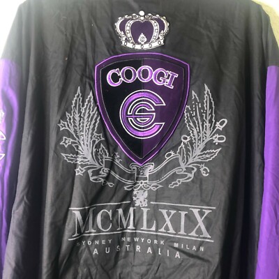 Embroidered COOGI 1969 CROWN Logo Australia Windbreaker Jacket Sz