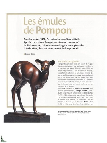 François Pompon (1855-1933), sculpteur animalier - Photo 7/9