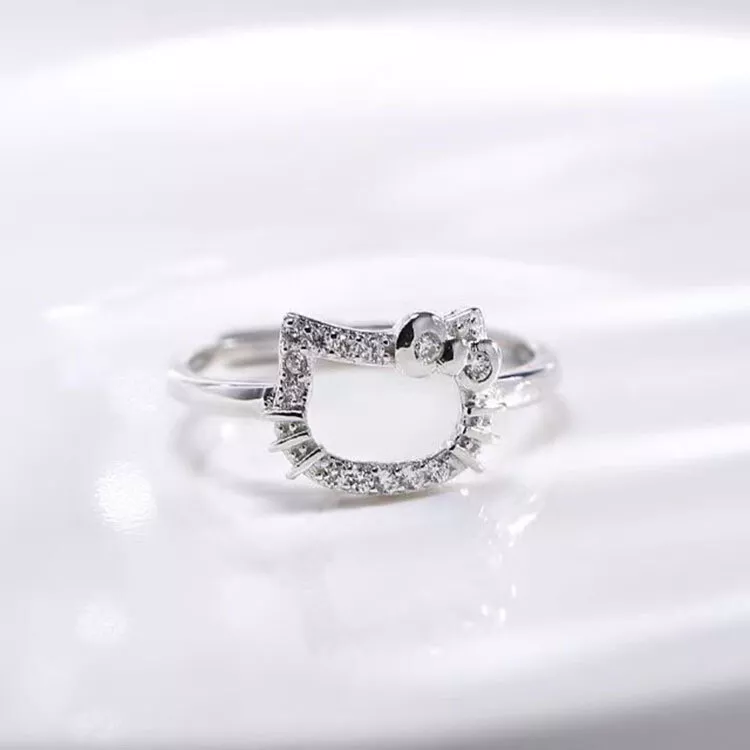 Hello kitty store silver ring