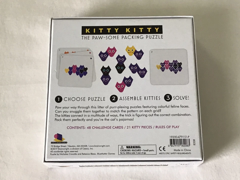 Brainwright “Kitty Kitty” 48 Rompecabezas Edades 8+ -Muy Lindo y Divertido - ¡Envío Gratis! Foto 2 de 4