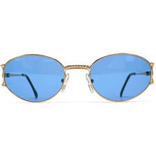 Nos Vintage Tiffany TJ69 Sunglasses - Italy 1980'S - Medium - 23K Gold Plated