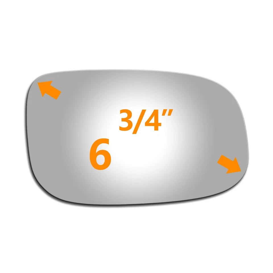 Espejo de vidrio para Volvo S60 2007 2008 2009 pasajero lado derecho convexo + adhesivo Foto 2 de 4