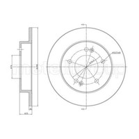 Metelli 2X Bremsscheibe Hinten Ø258 Mm Voll FüR Hyundai IX20 JC 1.4 1.6 KIA