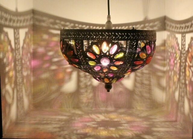 Moroccan Style Metal Lampshade Ceiling, Moroccan Pendant Lamp Shade