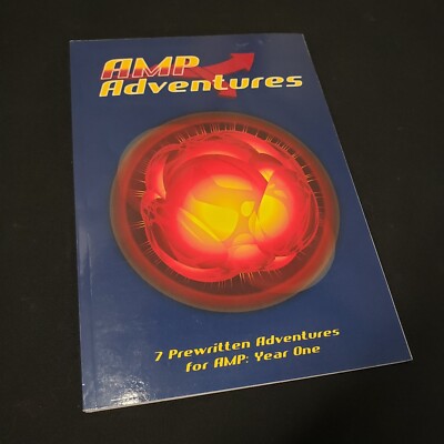AMP Adventures (Paperback RPG Book, 2015) Third Eye Games John Kennedy Superhero