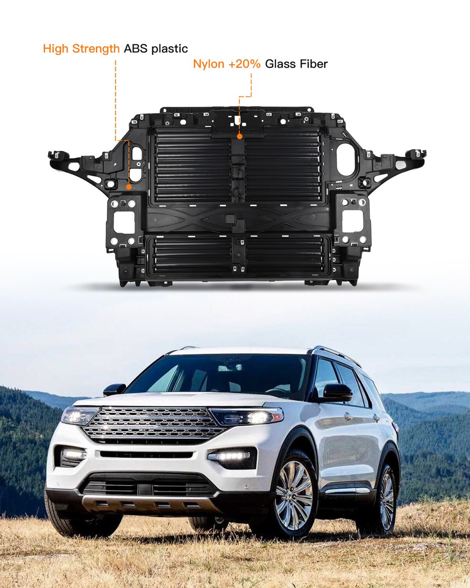 Front Radiator Support Panel Air Shutter Grille For Ford Explorer