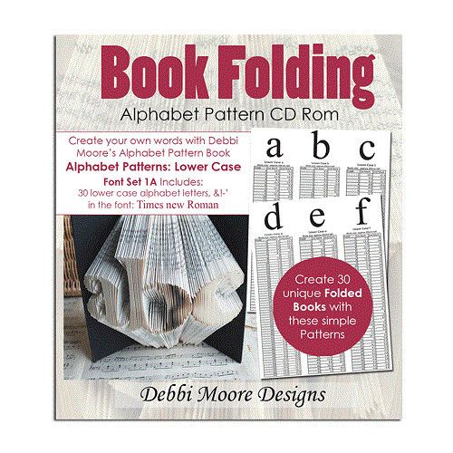 Debbi Moore Book Folding Alphabet Pattern Font Set 1A Lower Case CD Rom (324378)