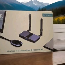 Wireless HD Transmitter and Receiver Kit Black Model Q15-TX R30-RX for Laptop PC