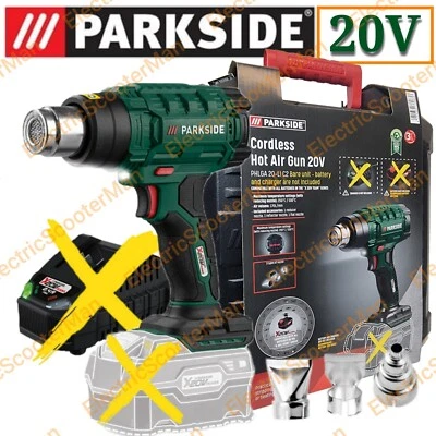 Parkside 20V Cordless Hot Heat Air Gun Blower - Bare Unit NO Battery & Charger