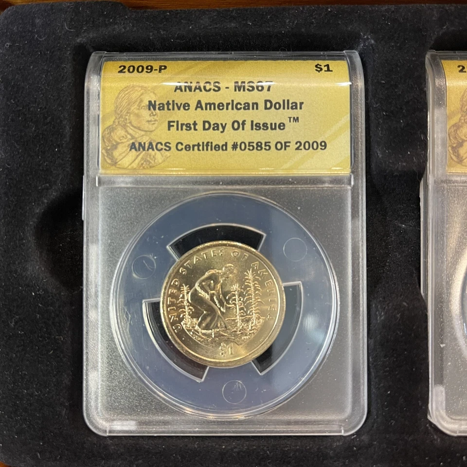 2009  P&D $1 US Sacagawea Dollar Coin Set MS67 Plus 2015 S 25c PR69DCAM PCGS - Image 4 of 4