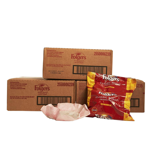 Folgers Classic Roast Filter Packs, Premeasured 0.9 Ounce (Pack of 160