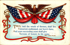 Postcard Washington Birthday - William Cullen Bryant - Pmk1916 N. Tarrytown NY