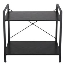 2 Shelf Metal Bookcases Storage Unit Rack Organizer Holder Bookshelf Display 