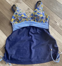 Womens Maternity Tankini Figleaves Midnight Grace Maternity Tankini Top B12