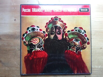 Puccini Turandot Borkh Tebaldi Del Monaco EX 3 x Vinyl LP Record SXL 2078-80