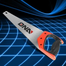 16 in. / 0.9mm thk. 3-Cut Type Hand Saw w/Non-Slip Handle Wood Metal Cutter Tool