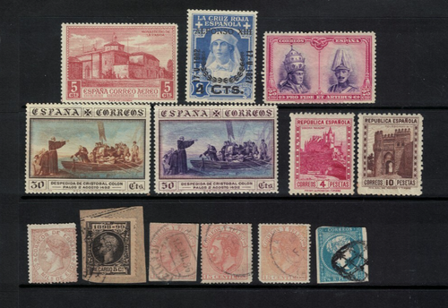 spain stamps - earlies - mint LH - fresh - better noted small lot