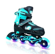 Adjustable Inline Skates, Blades for Girls Kids, Roller Skates with Light L 5-8
