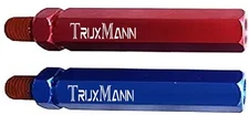 TruxMann Aluminum Glad Hand Handles Grip - One Blue & One Red Set 12600