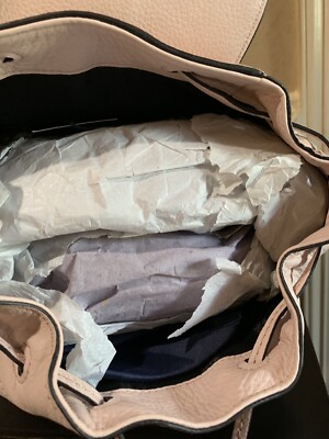 NWT RARE Cole Haan Peach Blush Cassidy Leather Backpack  display picture 1