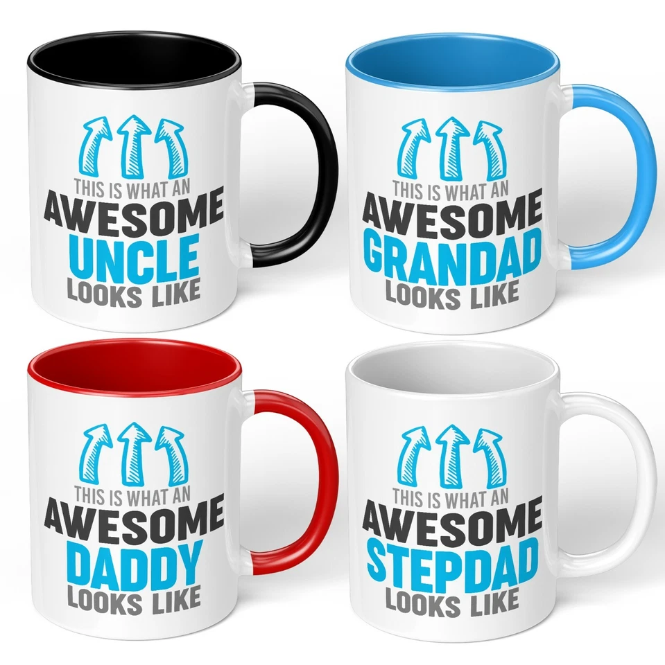 Fathers Day Mug Gift Dad Grandad Uncle Christmas Birthday Awesome Dad Grandad