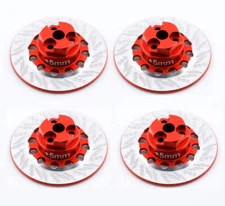 Powerhobby Aluminum Wheel Hub Red FOR Kyosho Fazer MK2
