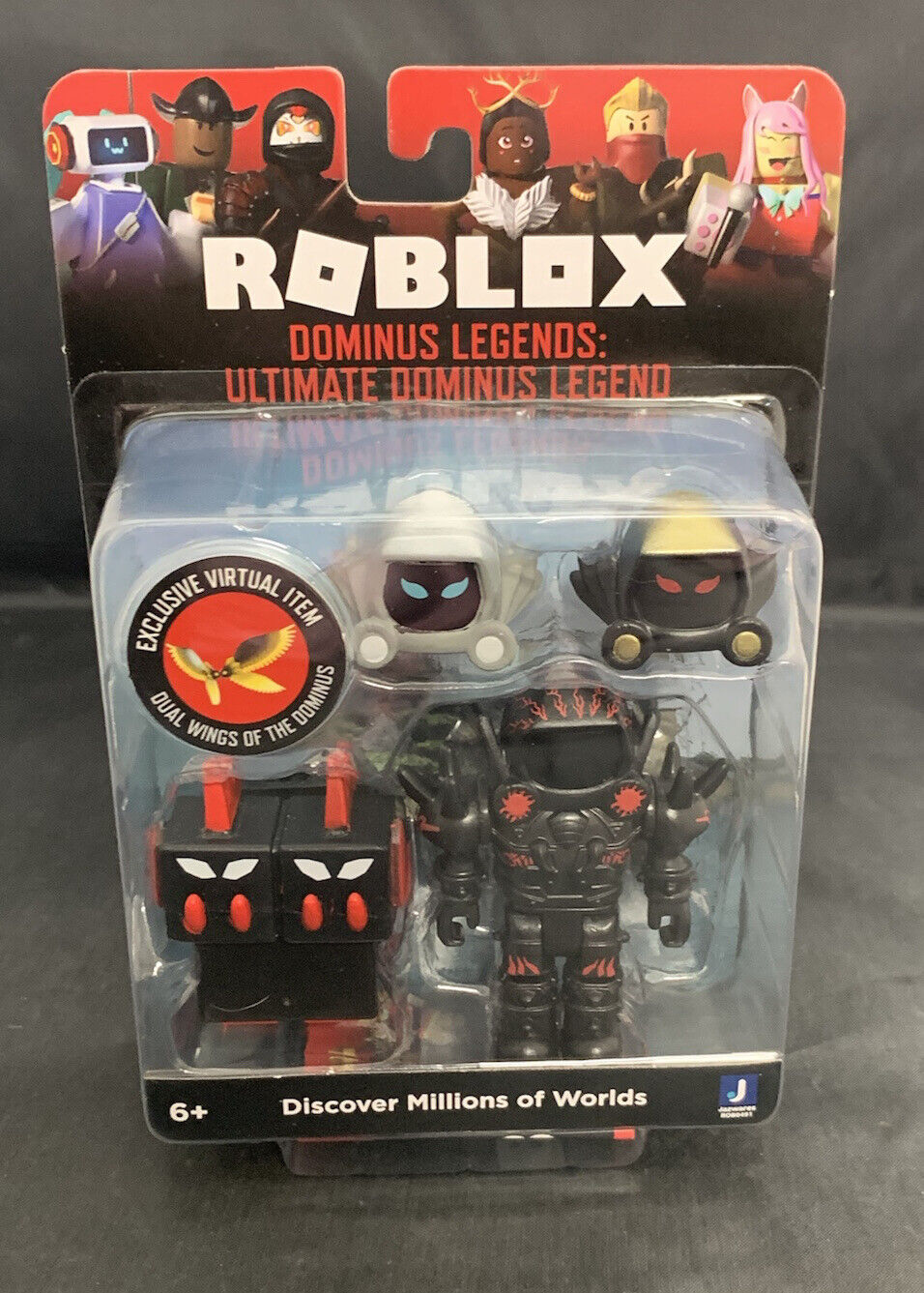 Roblox Action Collection - Dominus Dudes Four Figure Pack [Includes  Exclusive Virtual Item]