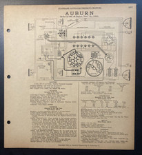 1933 Auburn Model 12-165 1933 Buick Model 33-50 Auto Electrical Schematic 1933 Auburn Model 12-165 1933 Buick Model 33-50 Auto Electrical Schematic