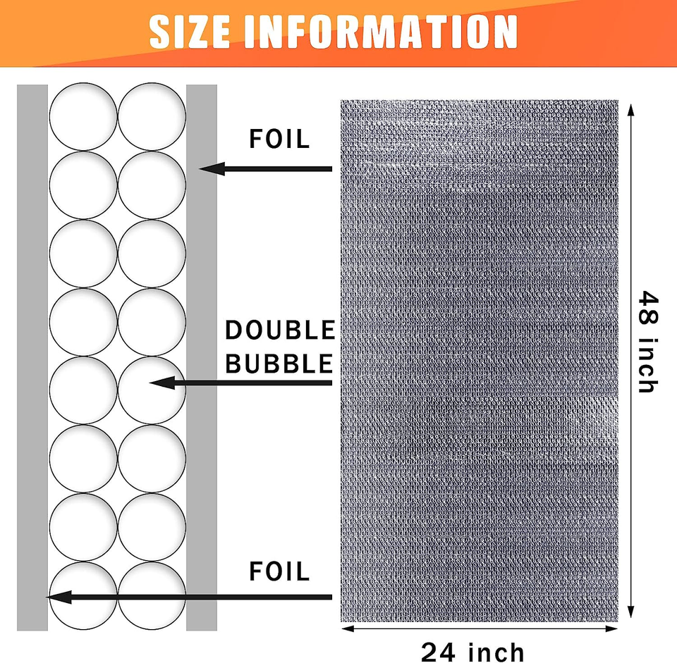Garage Door Insulation Set Double Bubble Insulation Panels Reflective
