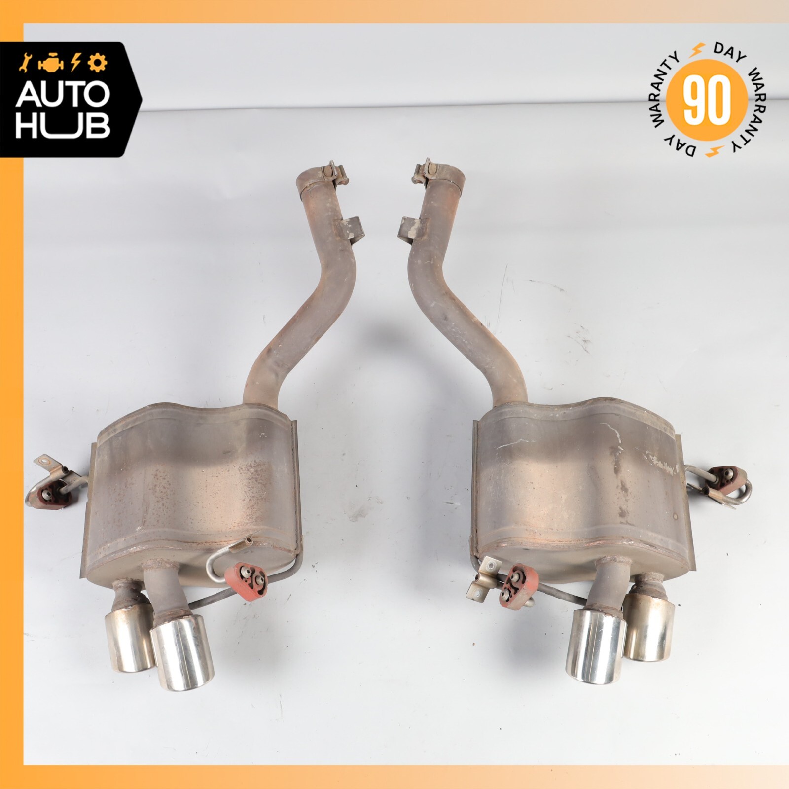 Maserati GranTurismo M145 4.2L Exhaust Mufflers Tips Left & Right Side Set 88k