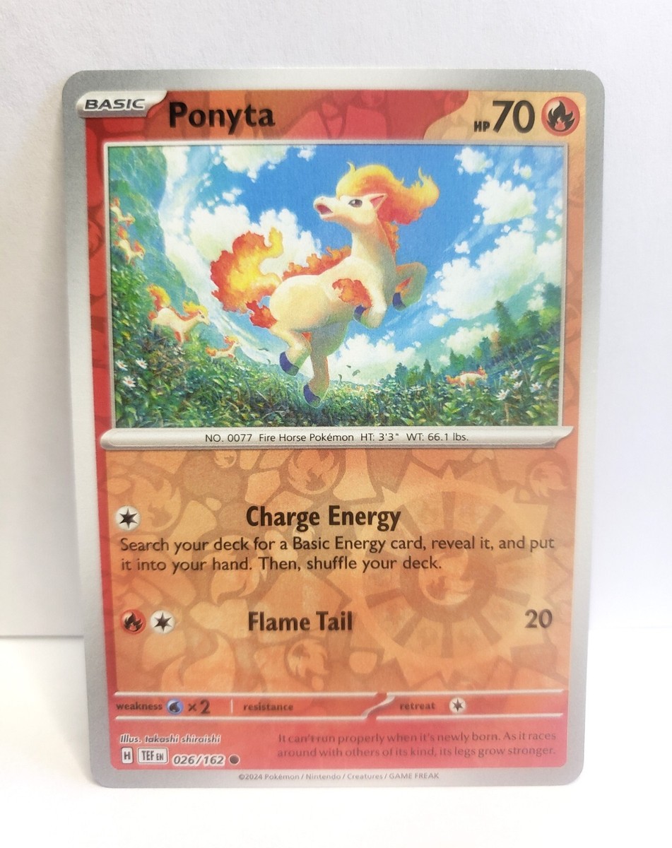 ponyta pokemon card value Pokémon TCG - Ponyta - 026/162 - Reverse Holo - SV Temporal Forces