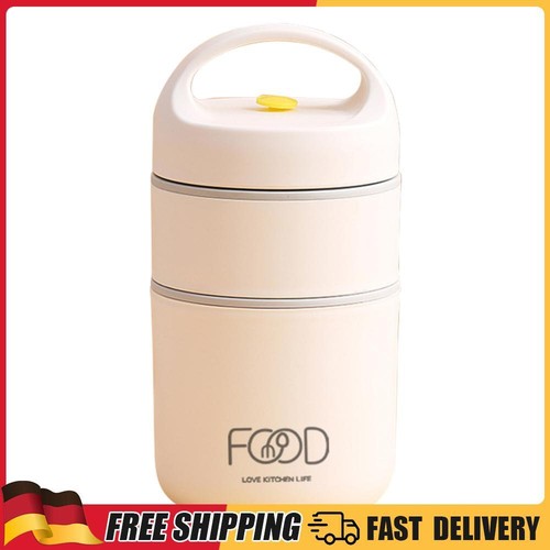 BMORE Bento-Box 1000 Ml Mit Edelstahlbesteck – 2-lagig, Auslaufsicher, Mikrowellen- & Spülmaschinenfest