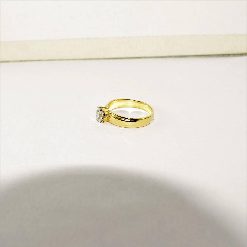 Diamante Natural Anillo,925 Plata de Ley,Brillante Corte Diamante,Anillos para - Imagen 2 de 4