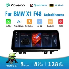 Koason 12.3" BMW X1 F48 8+128GB Android13 Screen Radio Carplay Upgrade