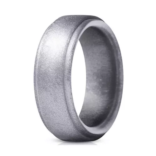 Schwarz Silikon Ring Gummi Ehering flexibel für Männer Training Männer Lifestyle - Bild 14 von 46