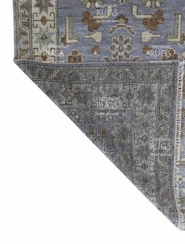 8x10 ft Lavender Hand made Traditional Living Area Rugs, Oriental Floor Carpet - Picture 8 of 11