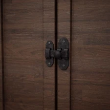 Renovators Supply Black Slide Bolt Door Latch Antique Wrought Iron Sliding Latch