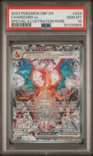 PSA 10 Charizard EX Special Illustration Rare #223/197 Obsidian Flames English