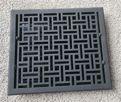 #ad #ad Signature Hardware 398289 Cast Iron Floor Register 12quot; x 14quot; in Black $99.00