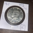 1967 40% Silver Kennedy Half. #15. $10