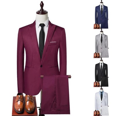 Elegantes Sakko Set Business Anzug Set Business Meetings 2 teiliges Set Revers Design