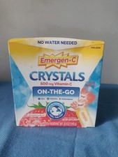 Emergen-C Crystals Strawberry 500mg Vitamin C 60 Count EXP 07/2027