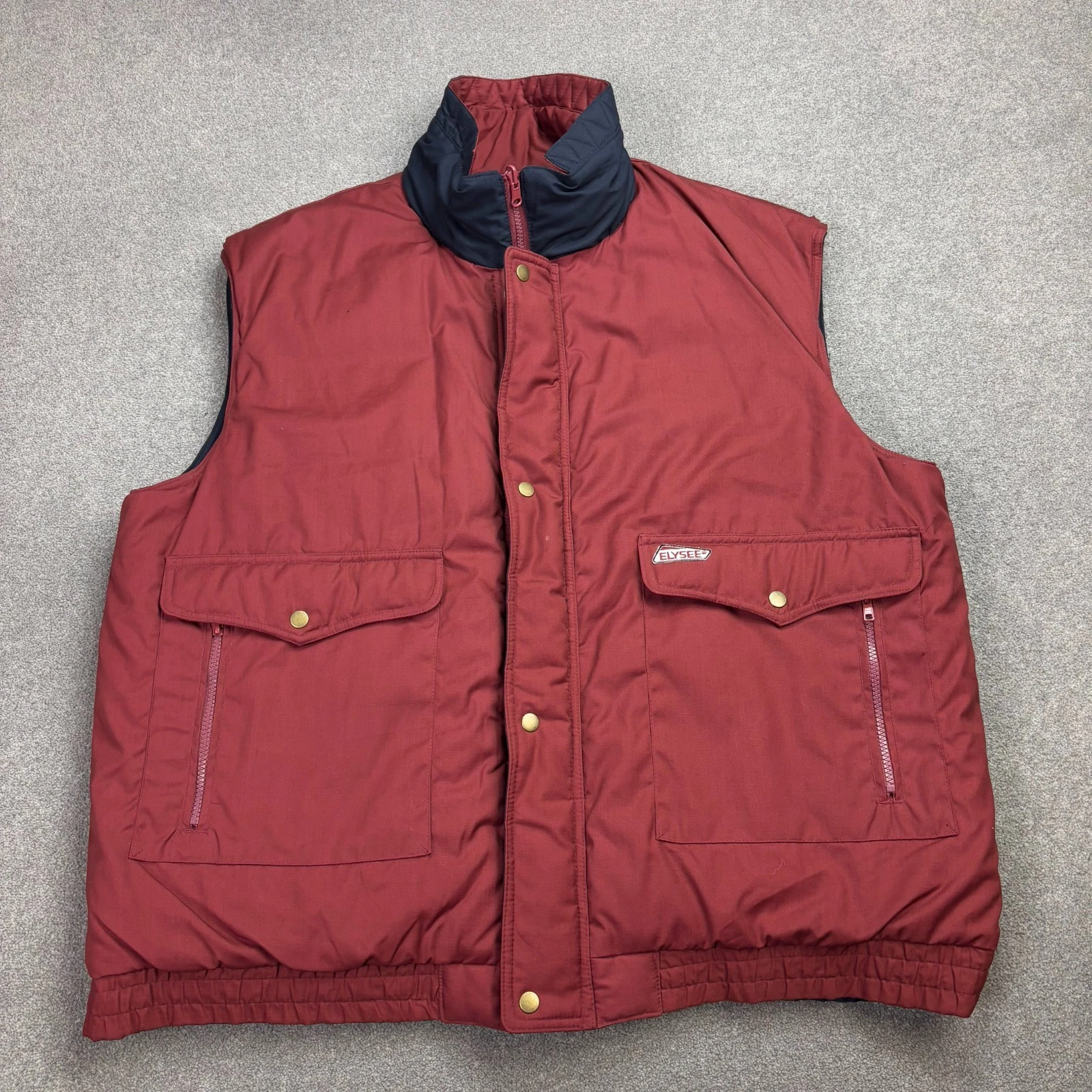 Elysee Jacket Adult 2XL XXL Red Vest Gilet Ski Insulated Lightweight Coat Men*