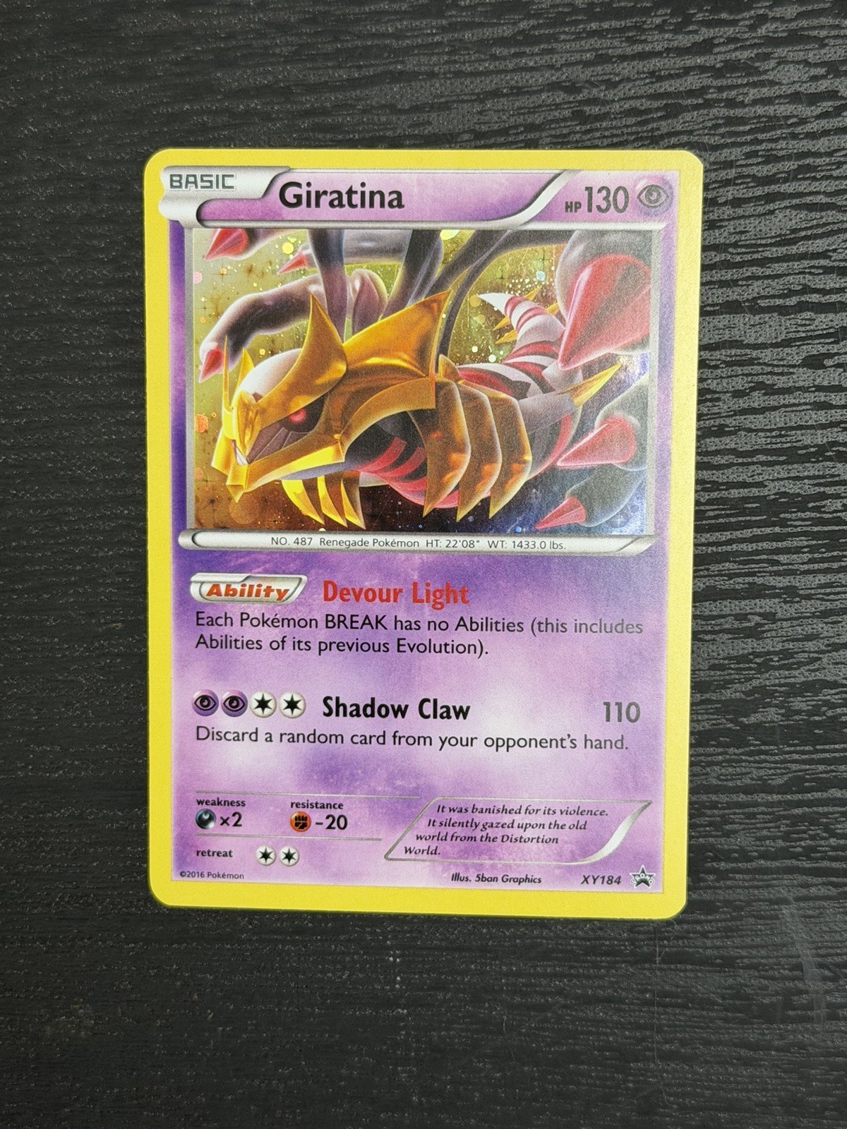 Giratina XY184 Black Star Promo Holo Pokemon Card