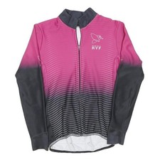 SCATTA Womens Pink & Black Performance Cycling Jacket S Polyester Zip