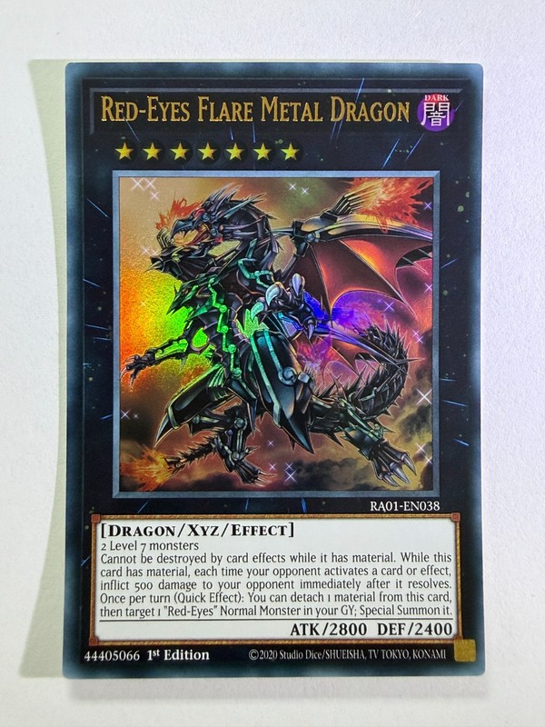 Red-Eyes Flare Metal Dragon RA01-EN038 Ultra Rare 1st Edition YuGiOh Card NM