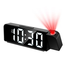 Projection Alarm Clock, Alarm Clocks with Projection on Ceiling with 7.9" Large